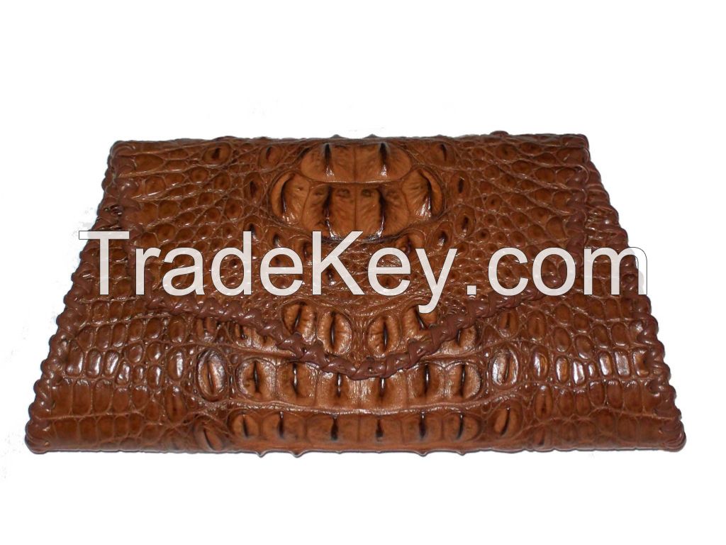 Nile Crocodile Hoenback Clutch Bag