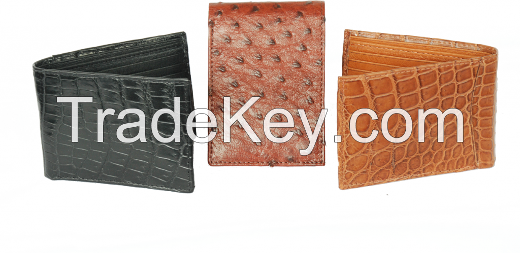 Ostrich & Crocodile Credit Card Holder