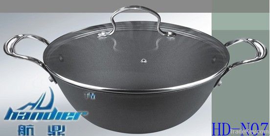 Senior Non-stick Cast Iron Pan with Glass Lid