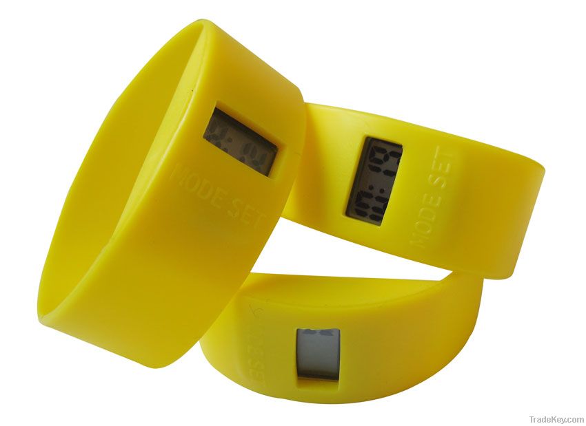 Silicone ion sports digital watch