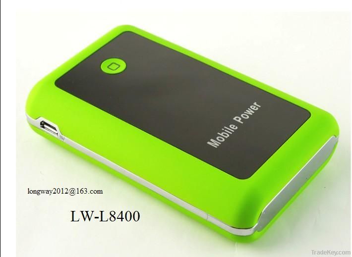 power bank 8400mah with LED flashlight