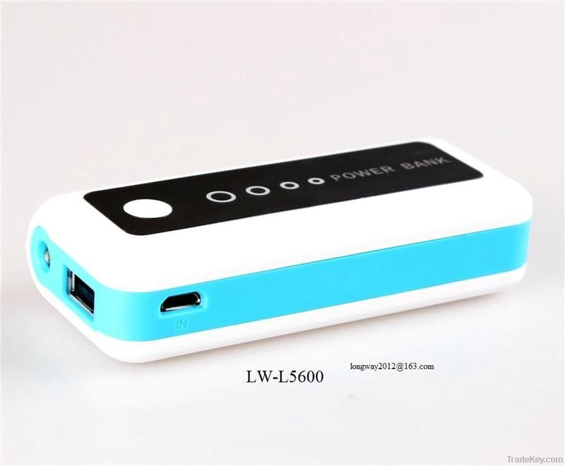 Best Seller-5600mah power bank with LED flashlight