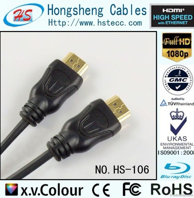 HS-106, good quality 1.4v/1.3v wholesale HDMI CABLE