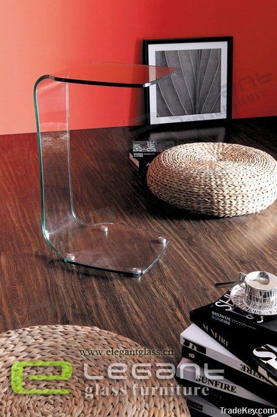 Simple Design Glass End Table S041