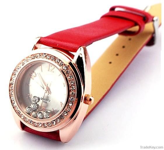 ladies fashion pu watch