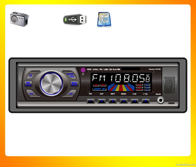 In-car, In-dash deckless car mp3 player, car radio FM+USB+SD car audio