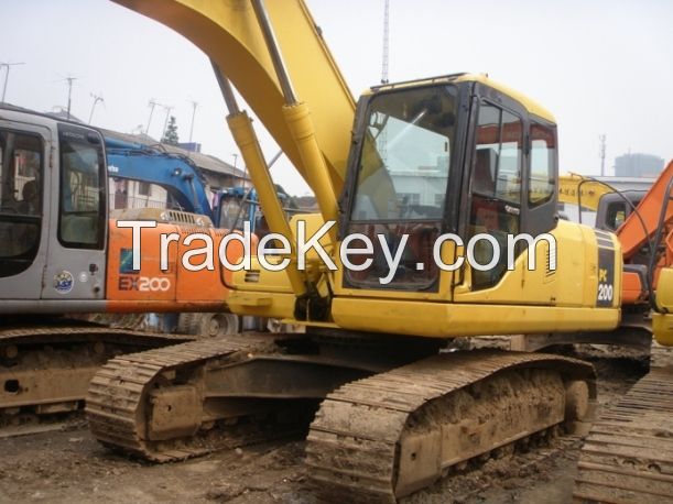 Used Komatsu Hydraulic Excavator PC200-7,Good quality 