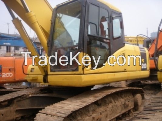 Used Komatsu Hydraulic Excavator PC200-7,Good quality 