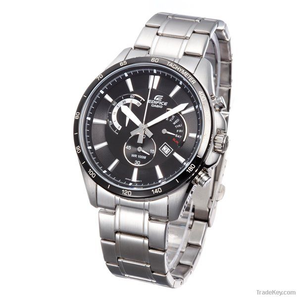 Brand New Black Large Dial Precise Quartz Sports Watches for Men