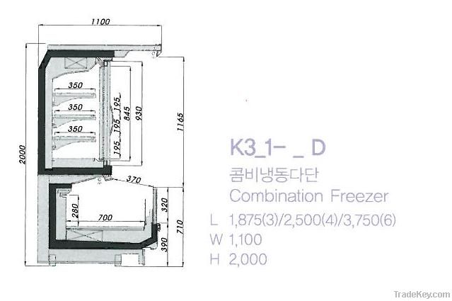 Combination Freezer Showcase