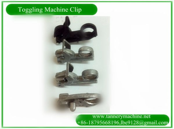 leather toggling machine clips