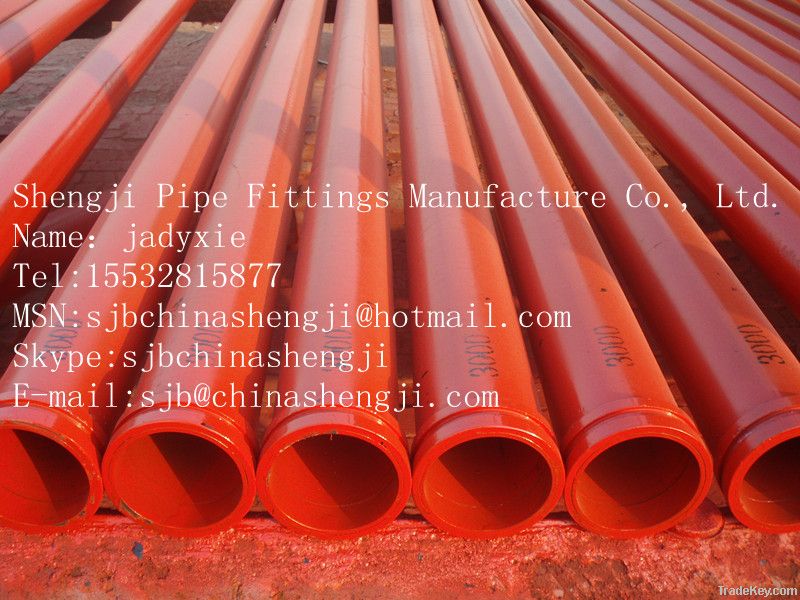 DN125 ST52 5''delivery concrete pump pipe