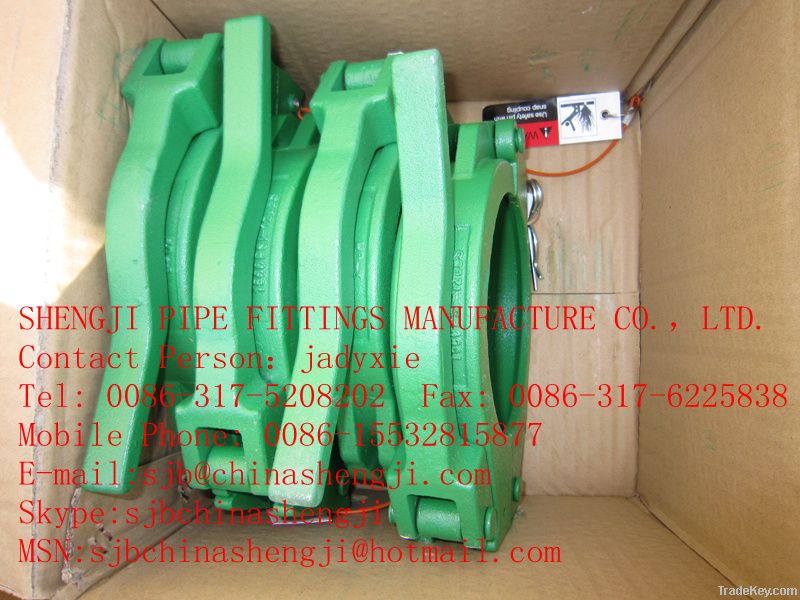 DN125 concrete pump pipe parts--galvanized coupling