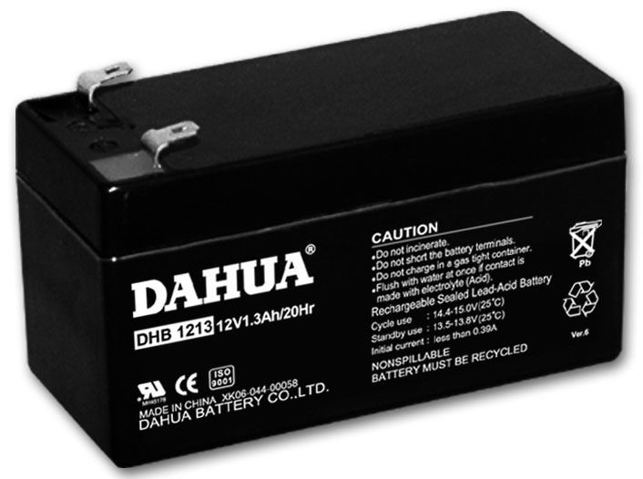 12V1.3AH/20hr Sealed lead-acid rechargeable battery