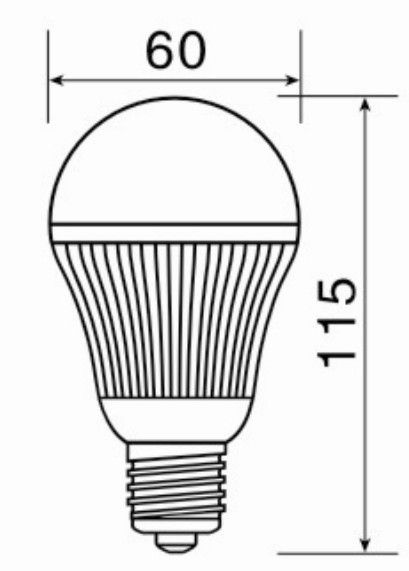 9W MCOB LED Bulb E27 R60