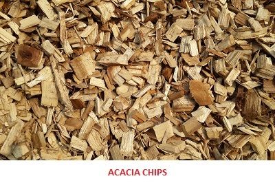 acacia wood chips