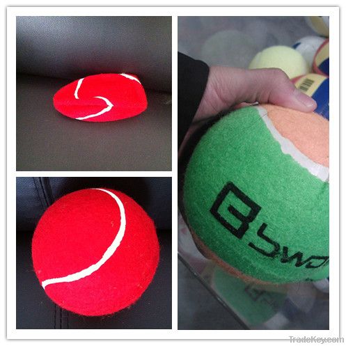 Inflatable tennis ball