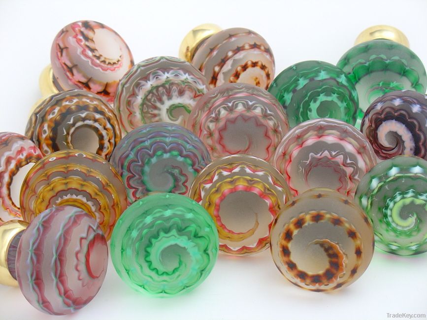 Merlin Glass Artisan Glass Knobs