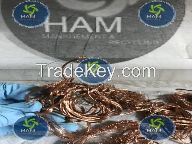 Copper wire from ewaste, CRT TVs, Monitors, Power Suppulies etc