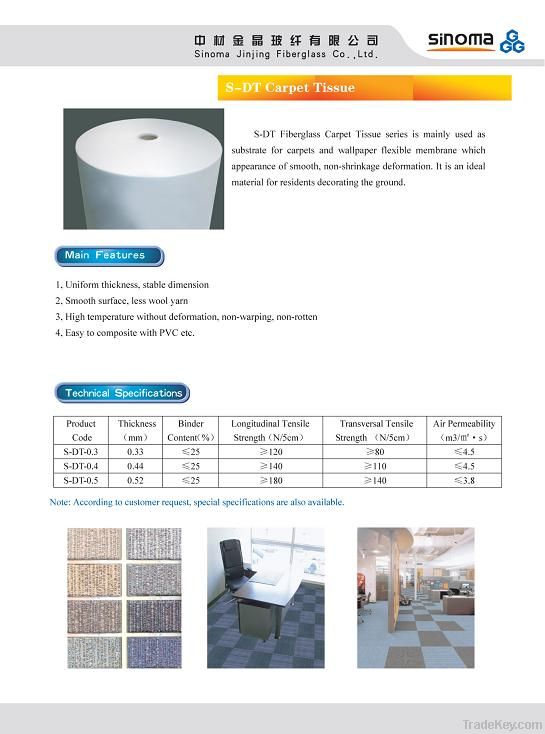 Fiberglass Roofing Tissue