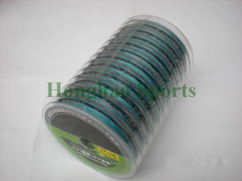 80LB 1200M Dyneema Braided Fishing Line Multicolor