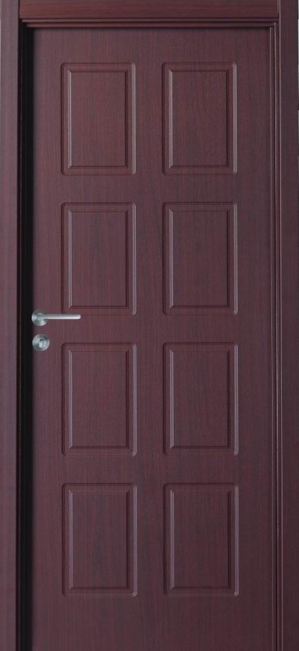 Solid Wood Door with MDF & PVC lamination