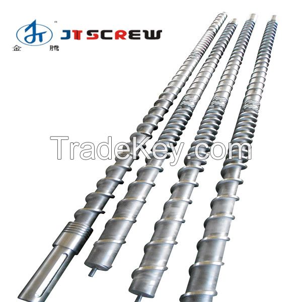 gas vent bimetallic single screw barrel for recyling granulates