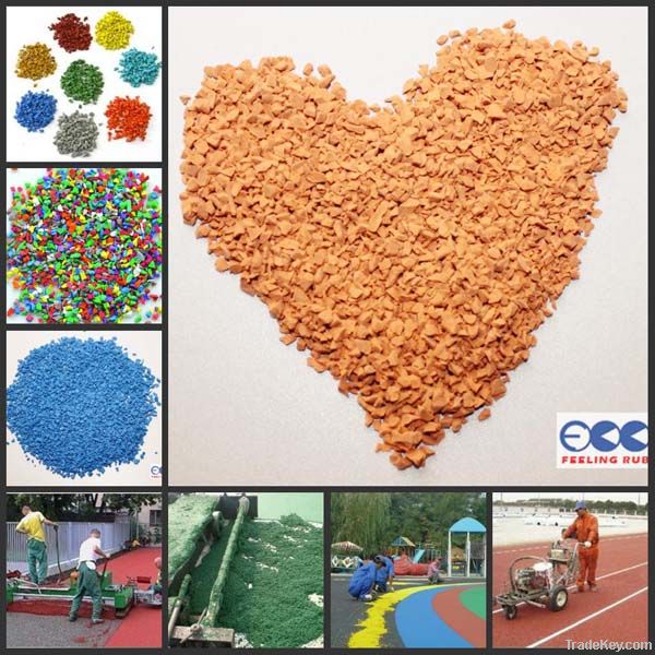 Epdm Granules/Colored epdm chips/Rubber Granules For Artificial Grass