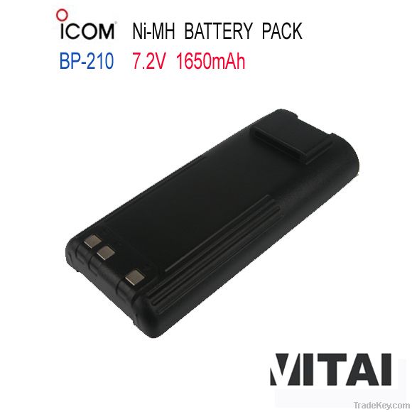 Wholesale OEM ICOM BP-210 Ni-Mh 1650mAh Handheld Radio Battery