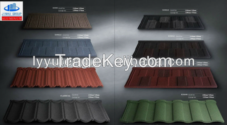 bond stone coated steel roofing tile/classic stone coated roof tile