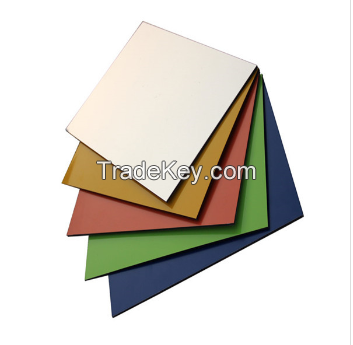 silver /ivory white  PE/PVDF Coated Aluminium Composite Panel