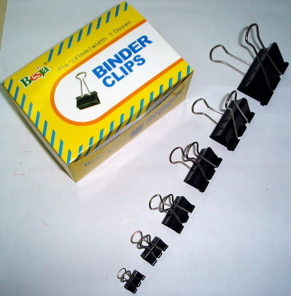 BLACK BINDER CLIPS