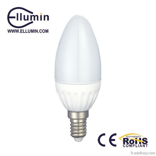 4W candle LEDs e14/ceramic material