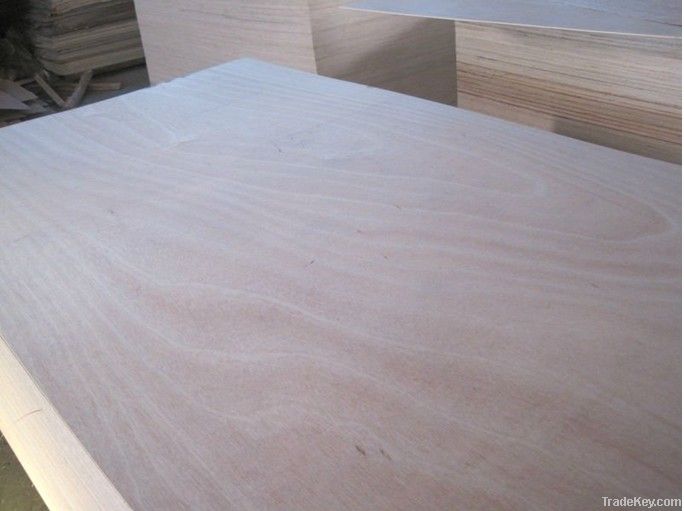 Okume F/B , Poplar Core, E1/E2 Glue Plywood