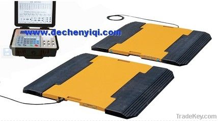 Axle load scale, portable vehicle weighing scale, overload check scale