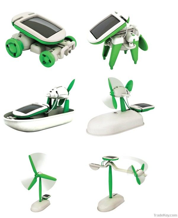 6 in 1 educational kids solar toys