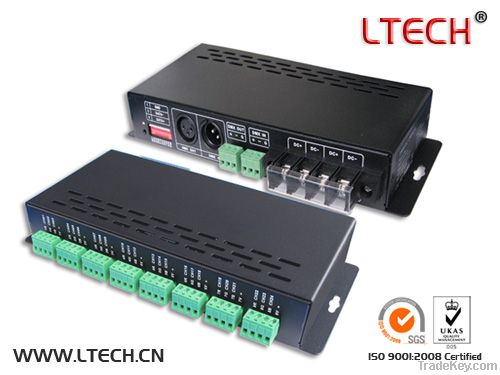 high quality 24 channels LED DMX RGB decoder 3A/CH*24 led lighting DMX