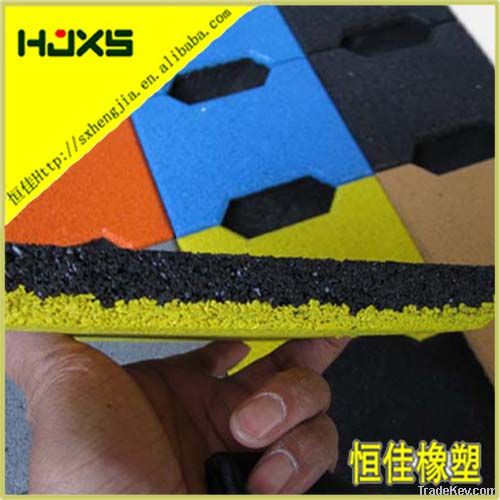 Dog Bone Rubber Flooring Tiles