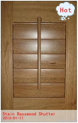 Wooden Plantation Basswood Louvered Window Shutter Blinds