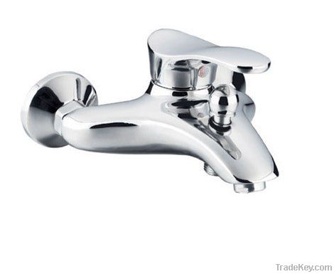 wall mounted  40mm brass single lever bath mixer