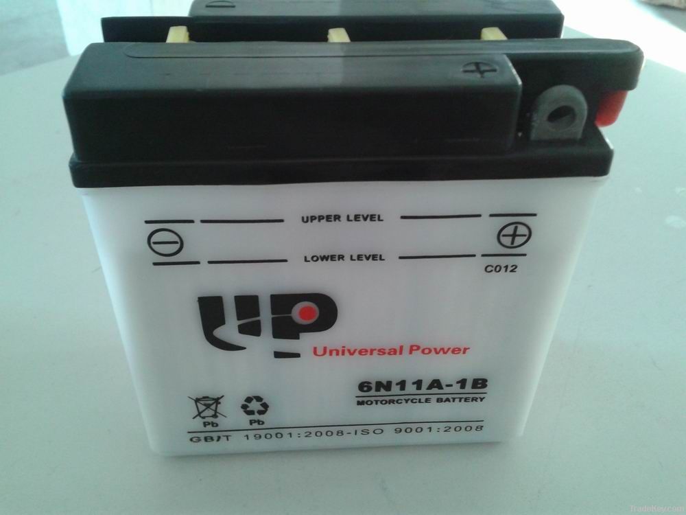 Dry Charged Vented Motorcycle Battery