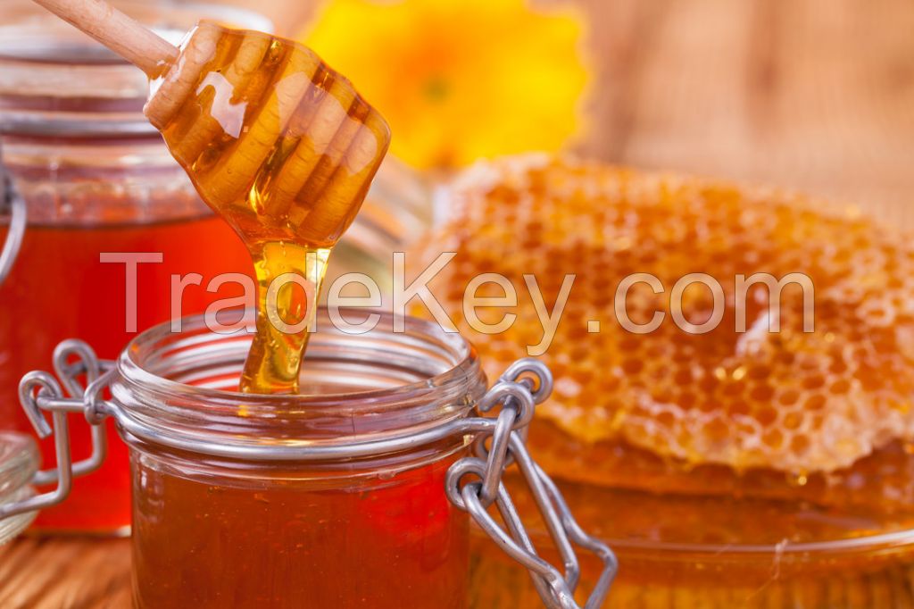 Pure unpacked honey