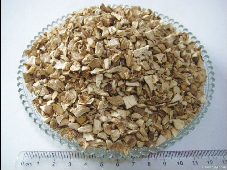 stem grains of shiitke mushrooms
