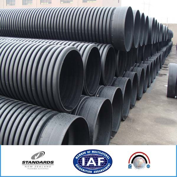 High quality hdpe double wall corrugated pipe for drain pipe