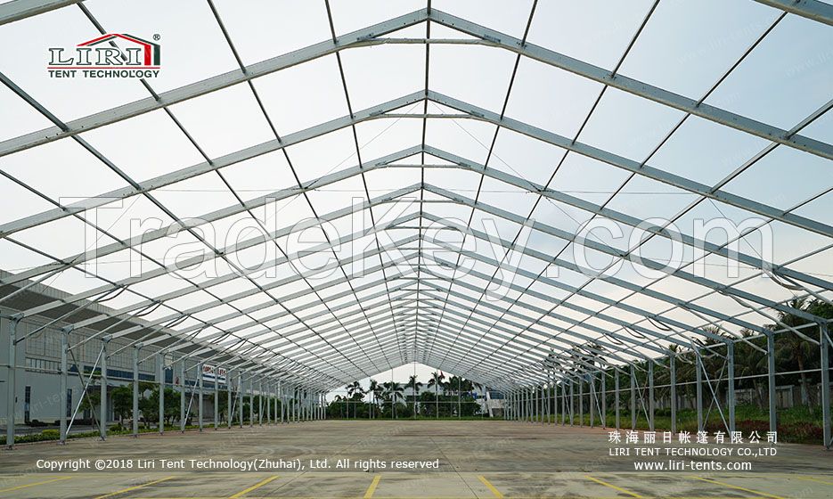 20m width clear span car show tent with alumnium frame and PVC fabric