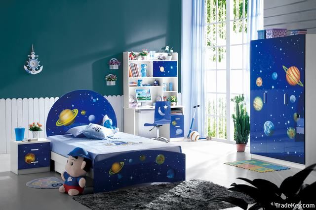 Modern Style High Gloss Child Wardrobe