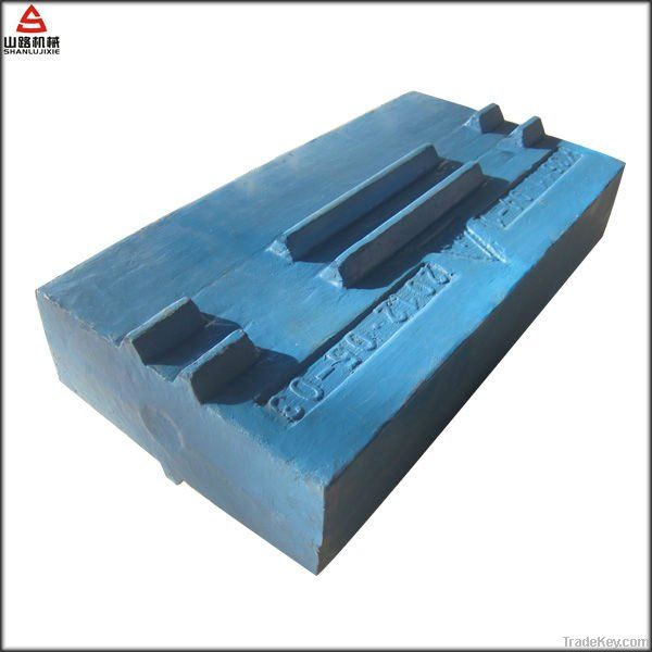 high chrome impact crusher blow bar