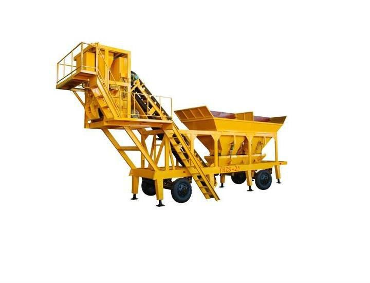 CEMENT CONCRETE BATCH PLANT MODEL YHD-25 mobile concrete mixing plant