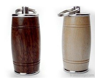 Free Sample Cool Wooden Wine Barrel Style USB Flash Drive (D-025)