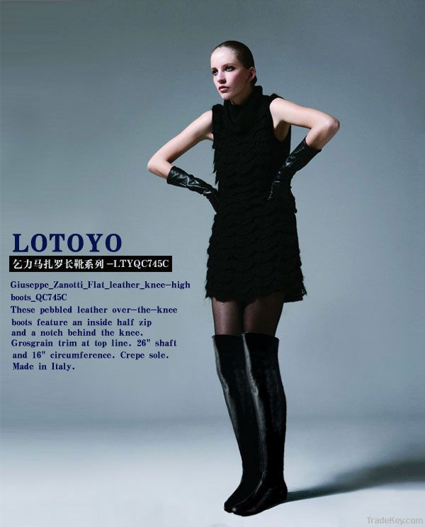 lotoyo over the knee genuine leather boots